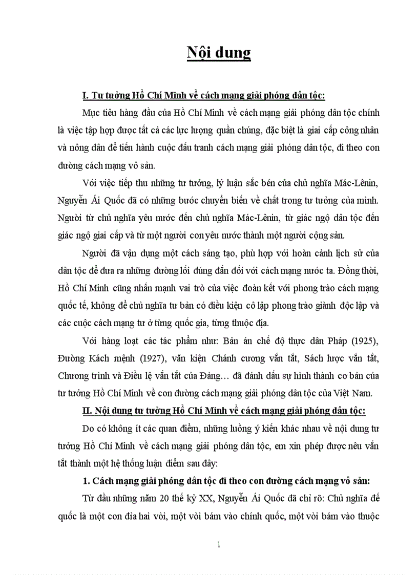 image for page Đánh giá nội dung tư tưởng quan điểm sáng tạo của Hồ Chí Minh về cách mạng giải phóng dân tộc