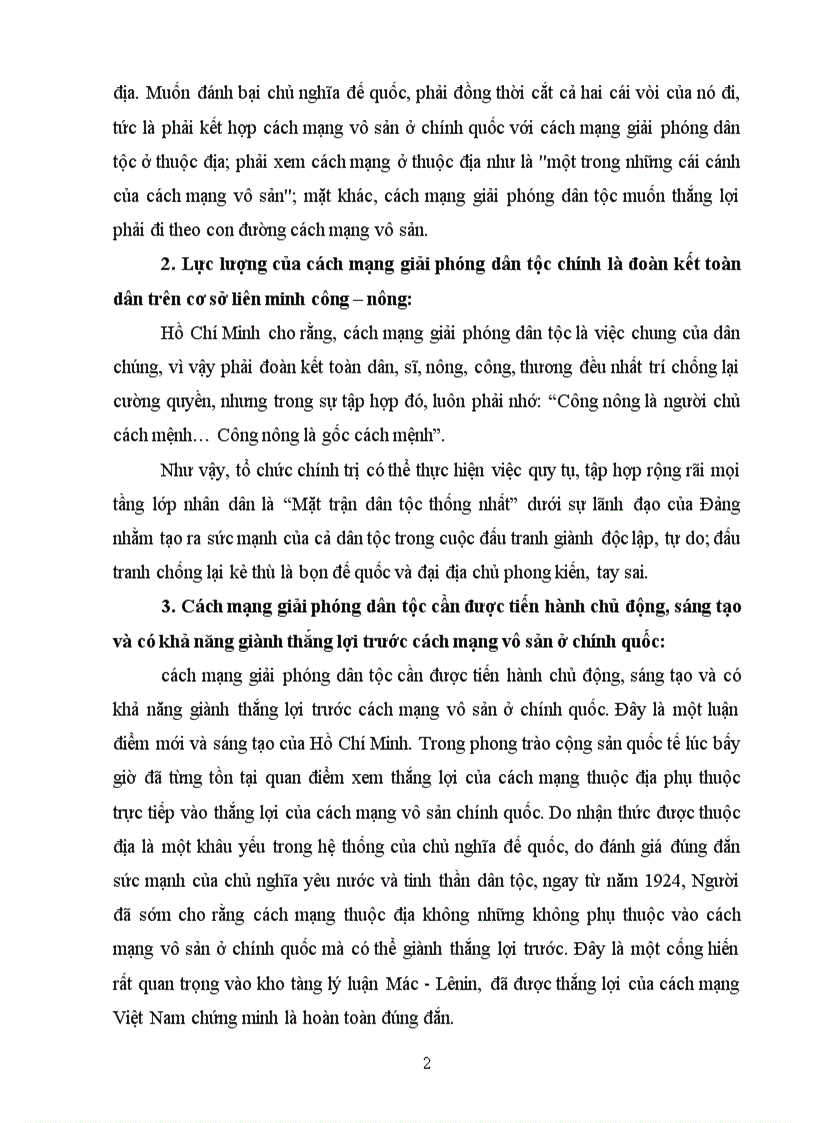 image for page Đánh giá nội dung tư tưởng quan điểm sáng tạo của Hồ Chí Minh về cách mạng giải phóng dân tộc