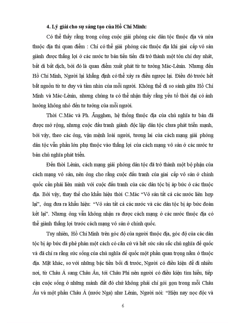 image for page Đánh giá nội dung tư tưởng quan điểm sáng tạo của Hồ Chí Minh về cách mạng giải phóng dân tộc