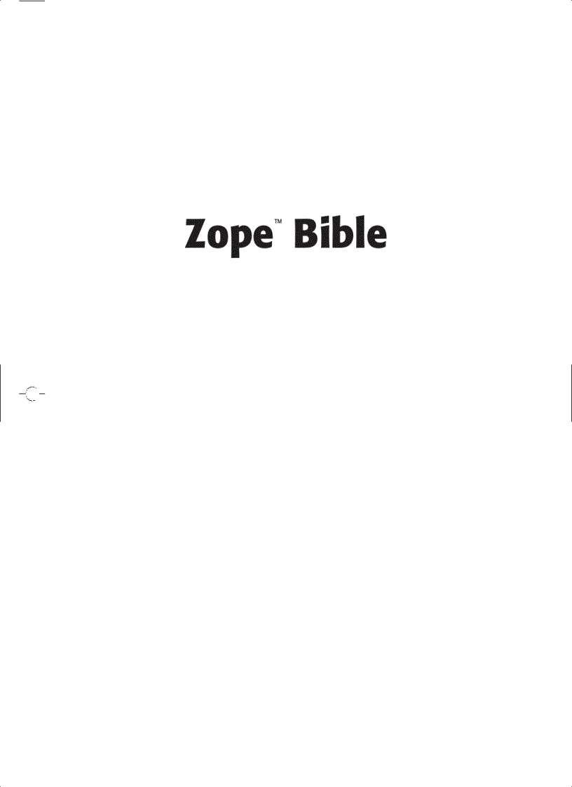 Zope bible