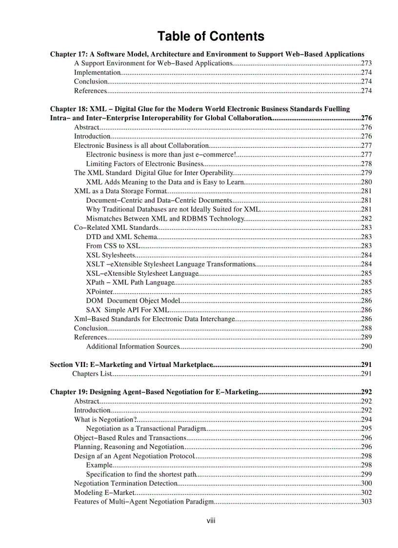 image for page Architectural issues of web enabled electronic business