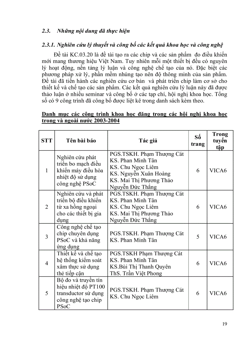 image for page Nghiên cứu ứng dụng và phát triển công nghệ tự động thiết kế để chế tạo các chip thông minh cho đo lường và điều khiển