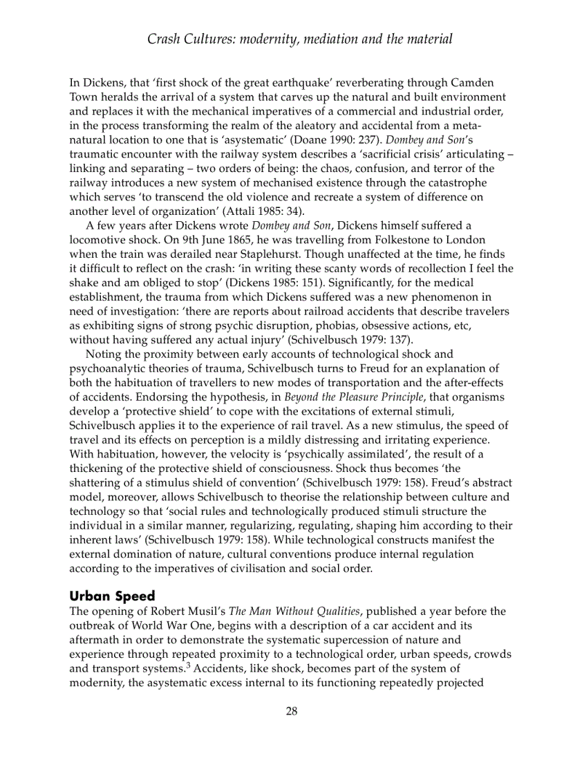 image for page Crash cultures modernity mediation and the material