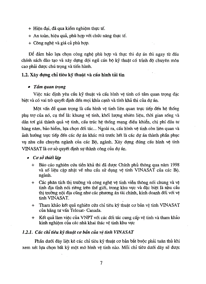 image for page Cấu trúc hệ thống viễn thông mặt đất phù hợp với các nhu cầu kinh tế xã hội và chỉ tiêu kỹ thuật của hệ thống Vinasat