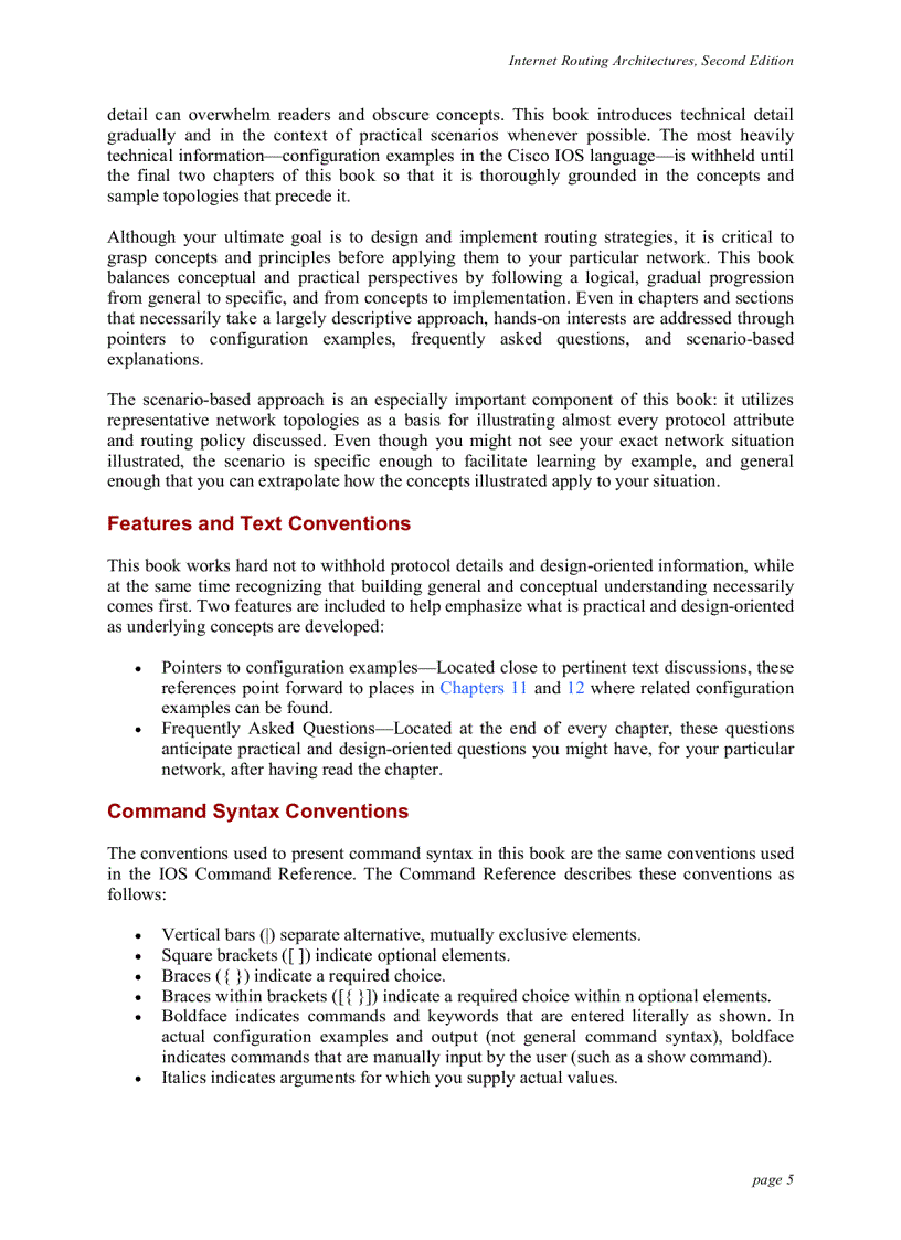 image for page Internet Routing Architectures 2nd Edition