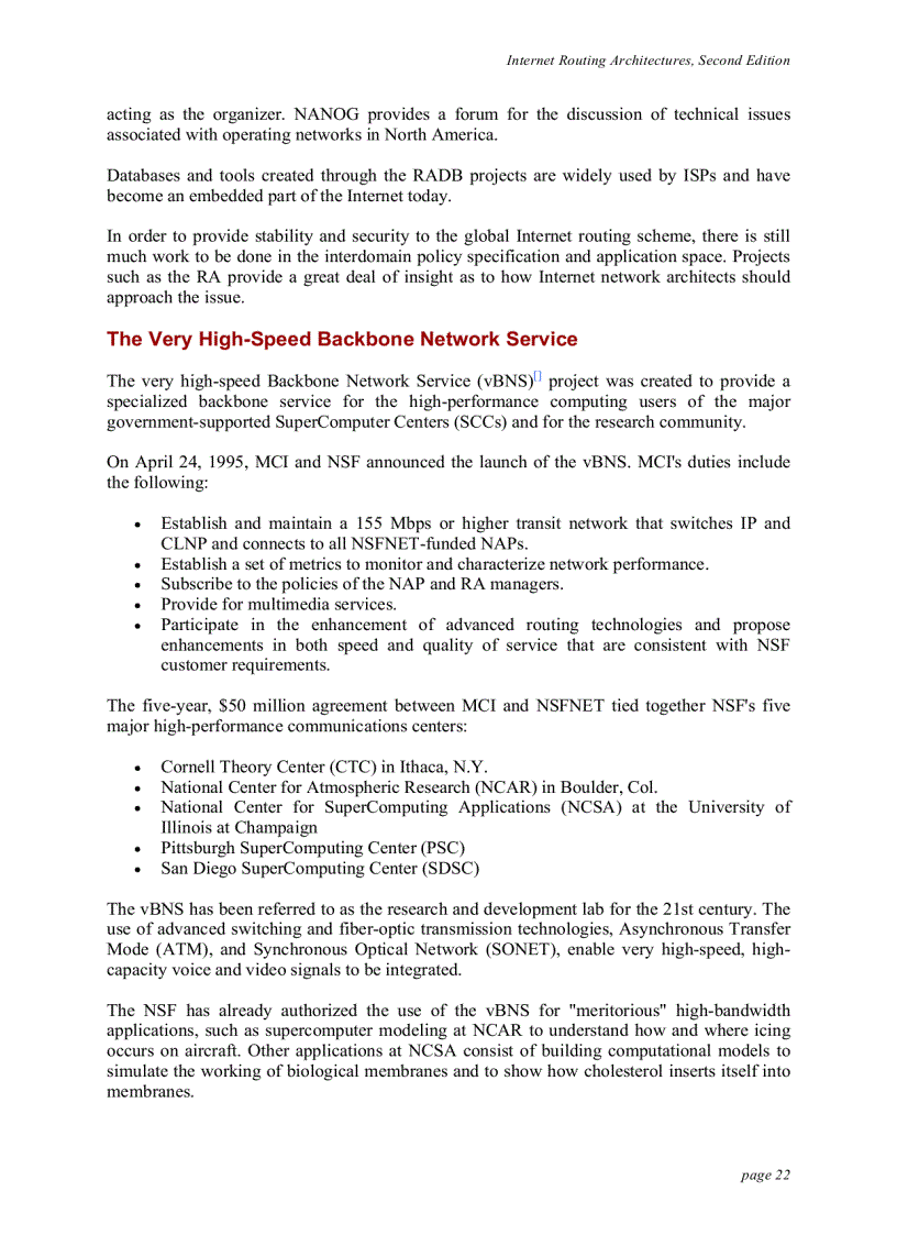 image for page Internet Routing Architectures 2nd Edition