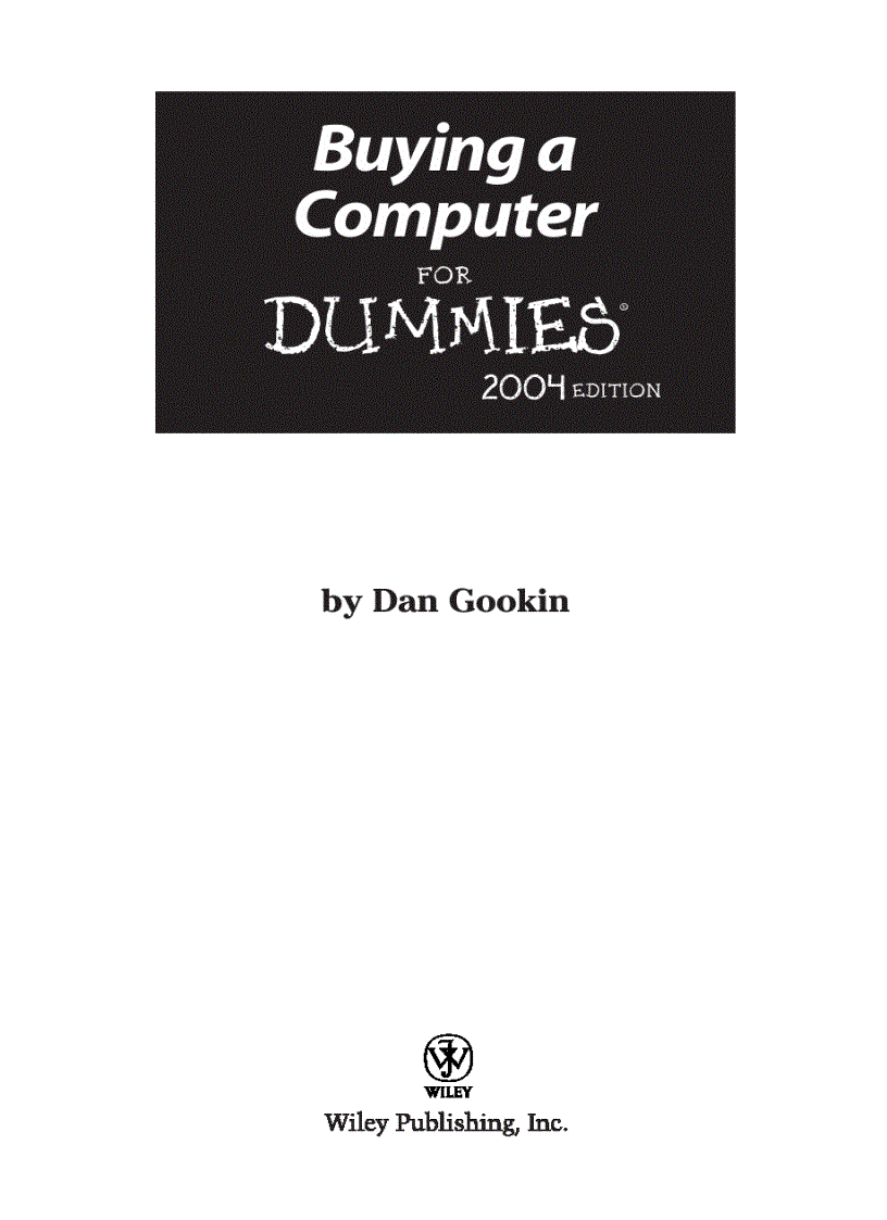 image for page Buying a computer for dummies