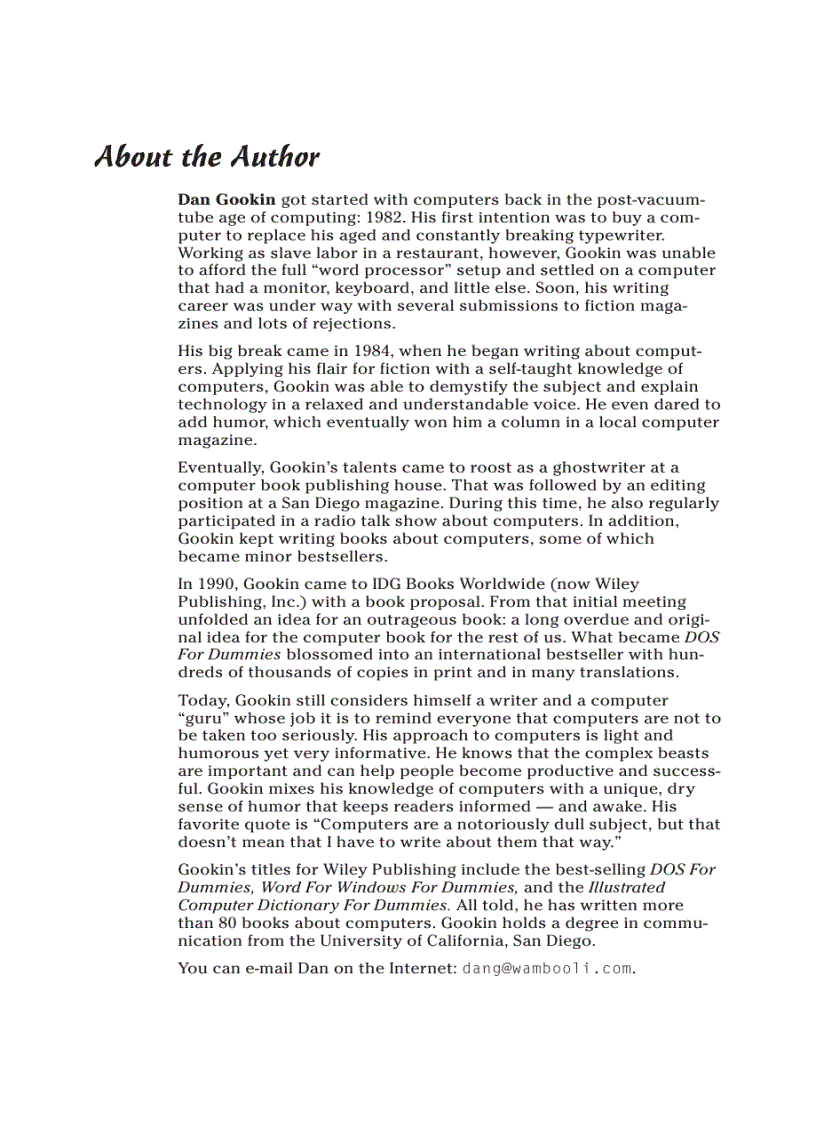 image for page Buying a computer for dummies