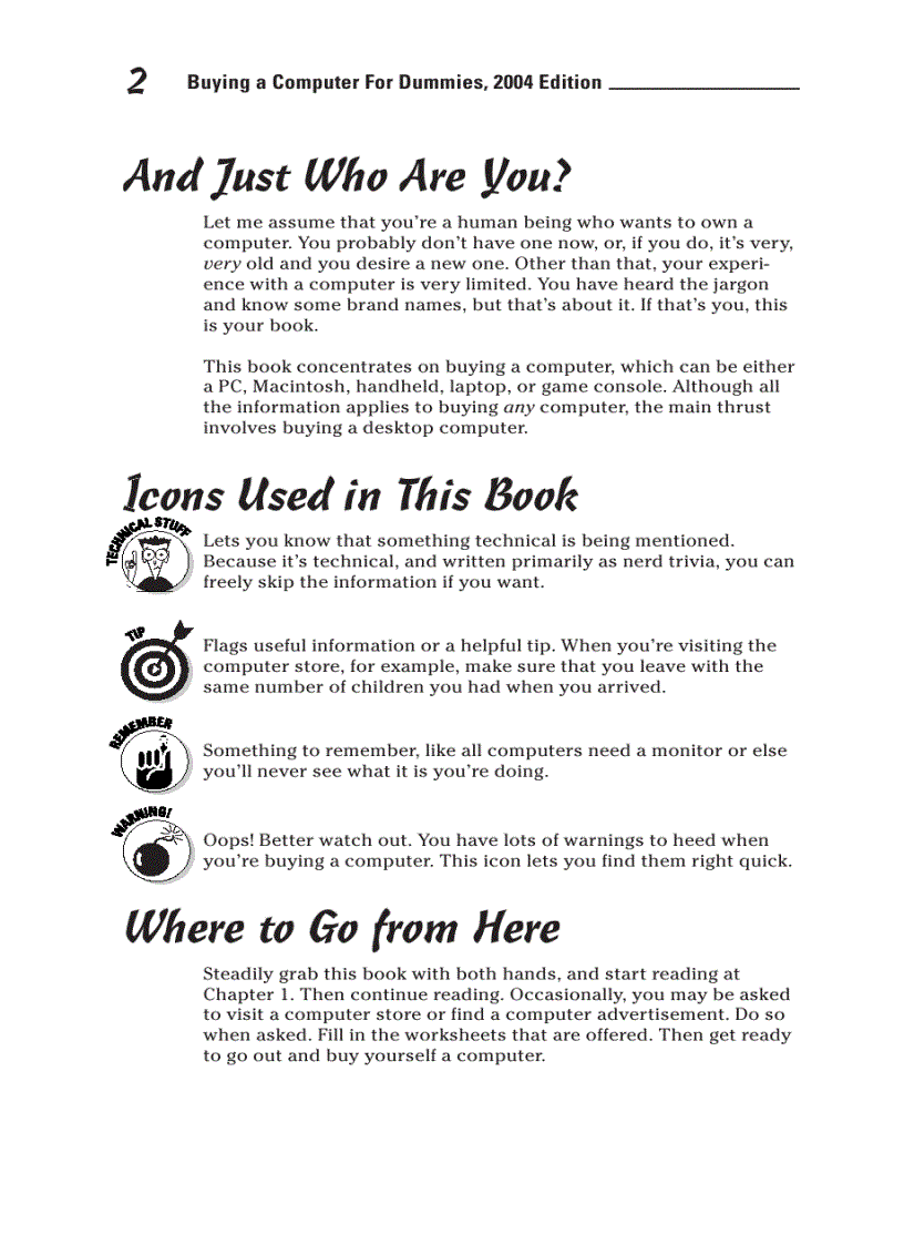 image for page Buying a computer for dummies