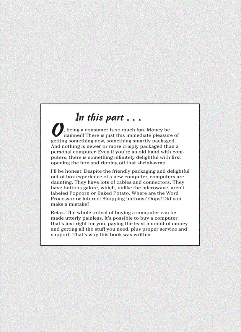 image for page Buying a computer for dummies