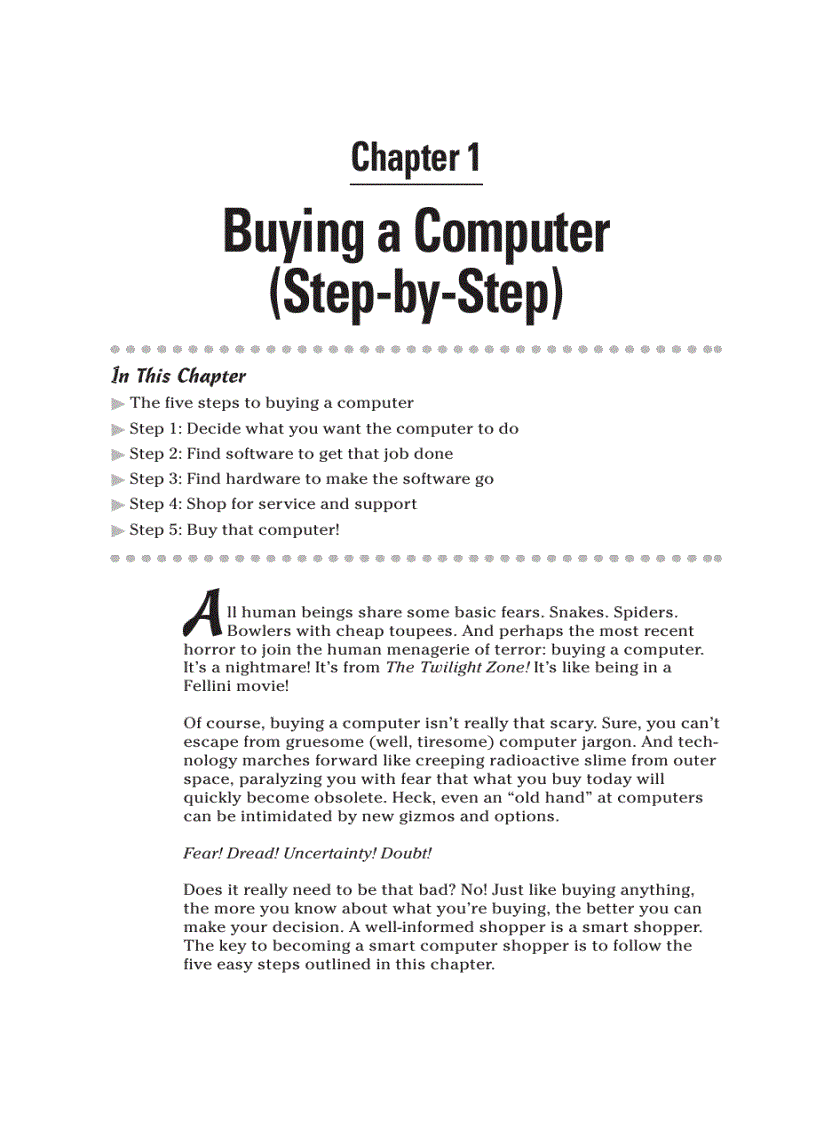 image for page Buying a computer for dummies