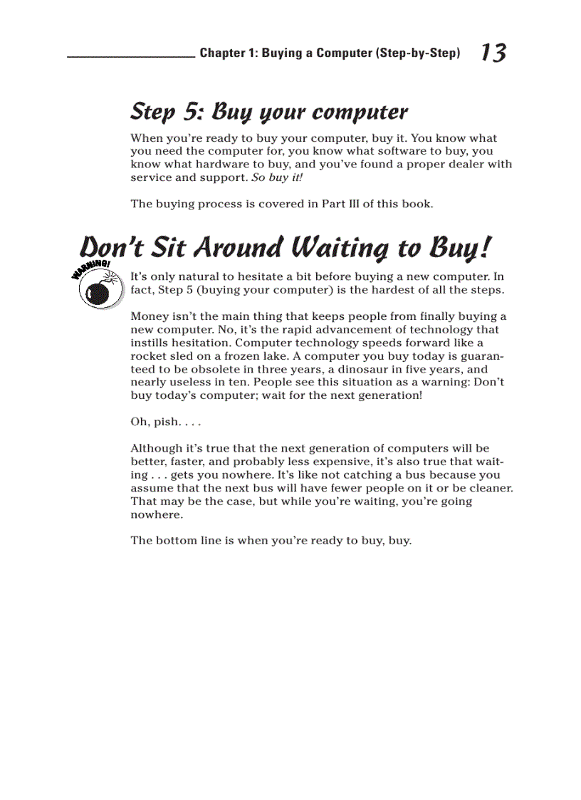 image for page Buying a computer for dummies