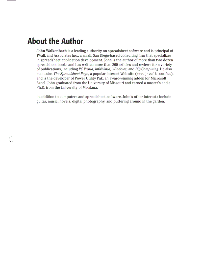 image for page Excel 2002 power programming with vba