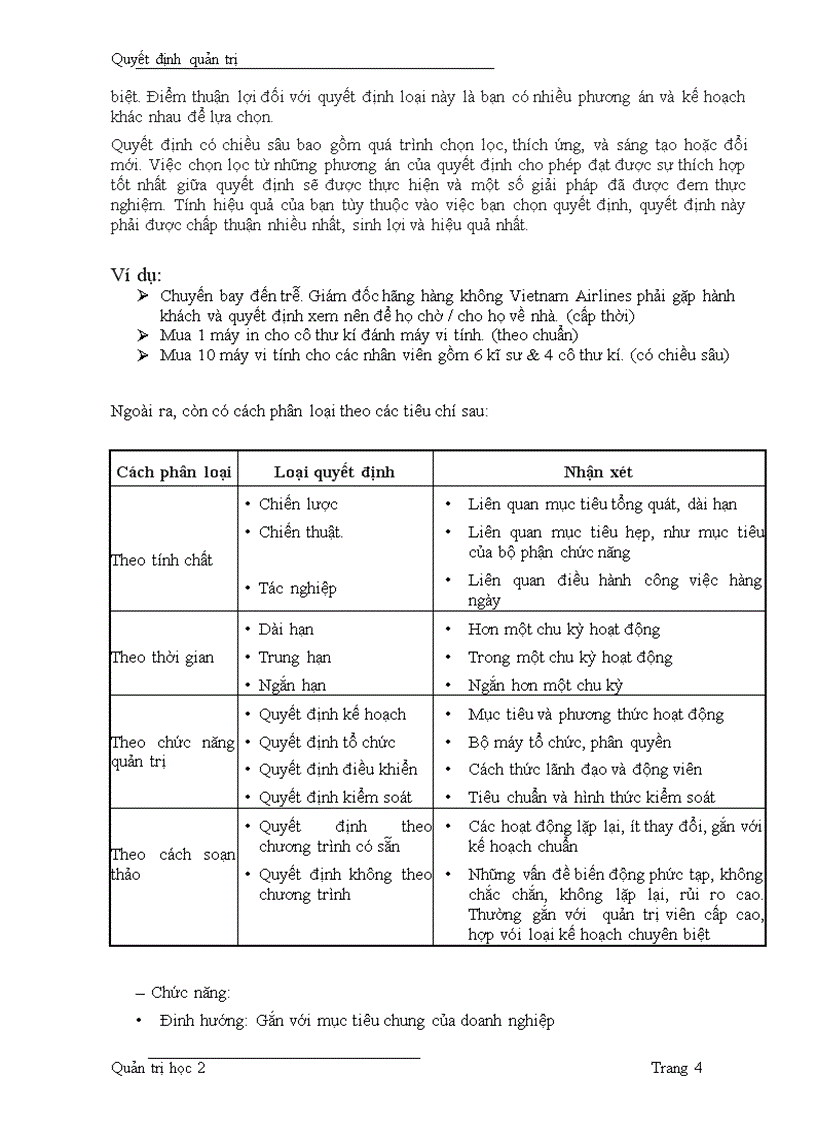 image for page Tiểu luận quản trị học ra quyết định quản trị