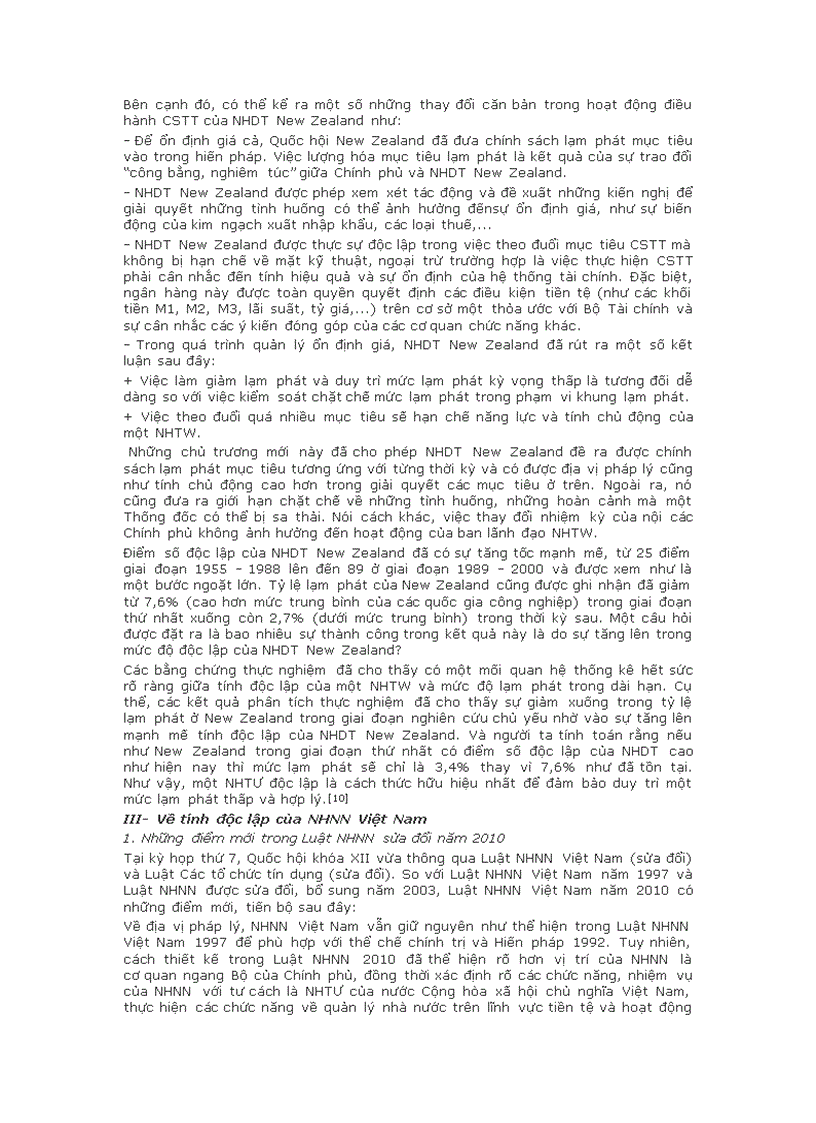 image for page Sự độc lập của Ngân hàng Trung ương và một số gợi ý chính sách cho Việt Nam