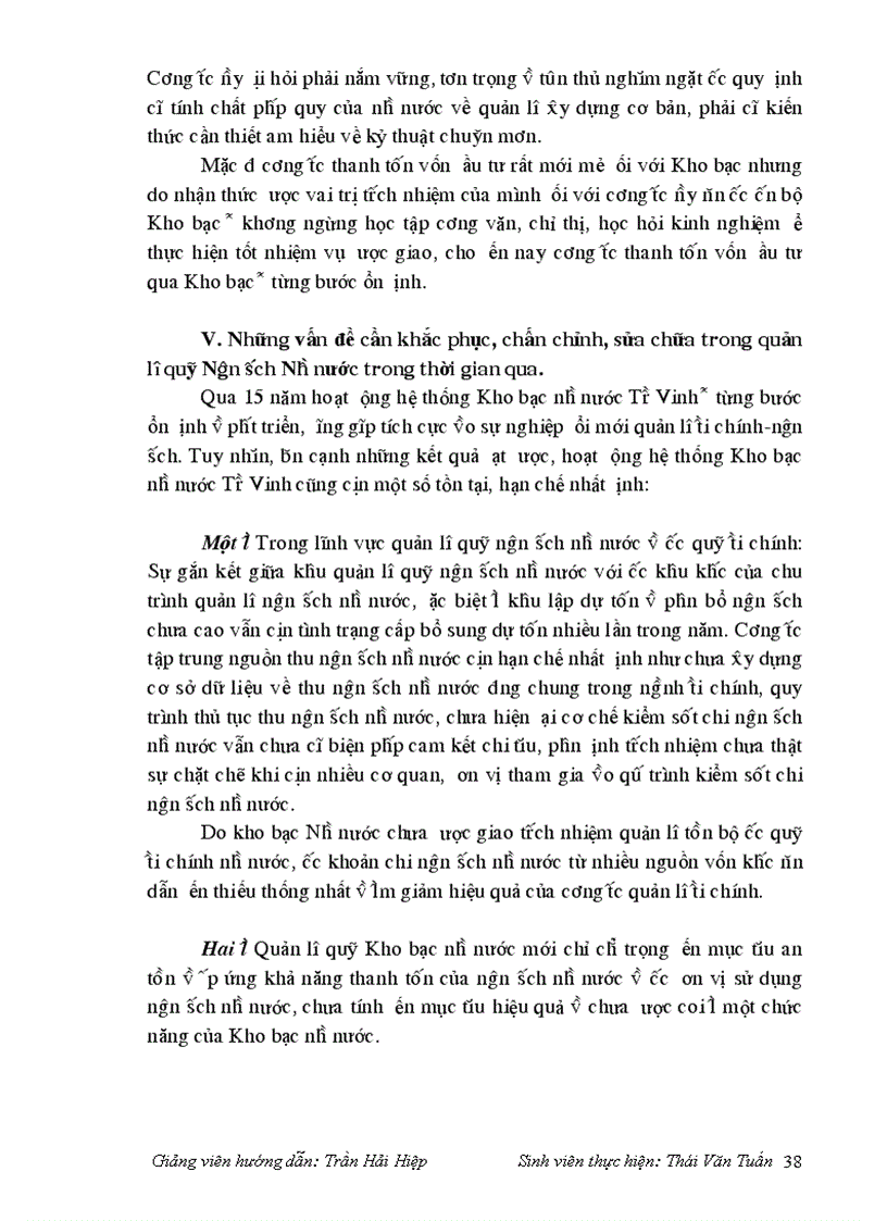 image for page Vai trò của Kho bạc Nhà nước trong quản lý quỹ ngân sách Nhà nước trên địa bàn Tỉnh Trà Vinh
