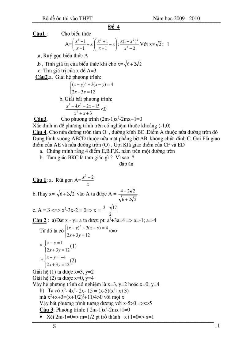 image for page 20 bộ đề thi vào lớp 10 môn Toán