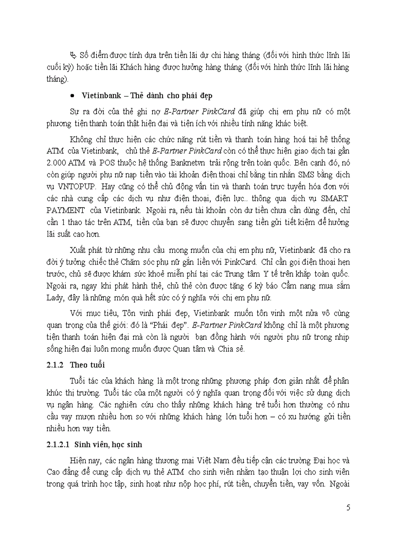 image for page Phân khúc thị trường ngành ngân hàng