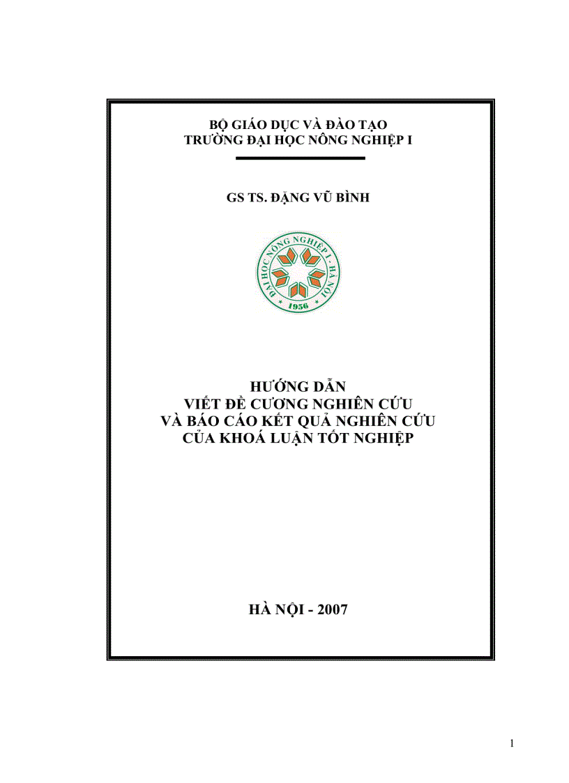 image for page Để viết tốt luận văn khoa học