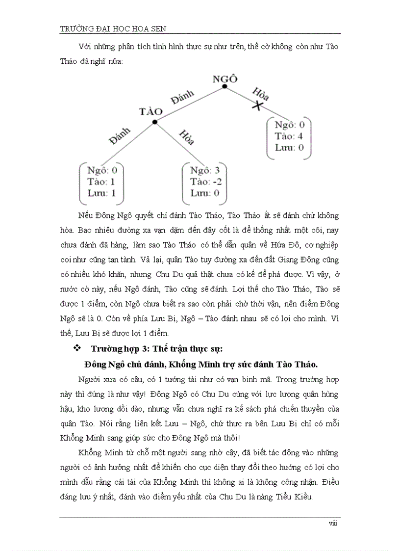 image for page Chiến lược của Khổng Minh trong trận Xích Bích trích Tam Quốc Diễn Nghĩa tiểu luận Lý thuyết trò chơi