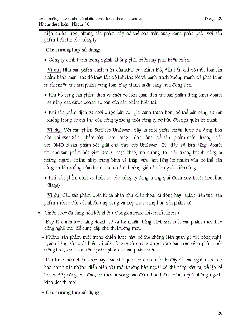 image for page Chiến lược kinh doanh quốc tế của Diebold