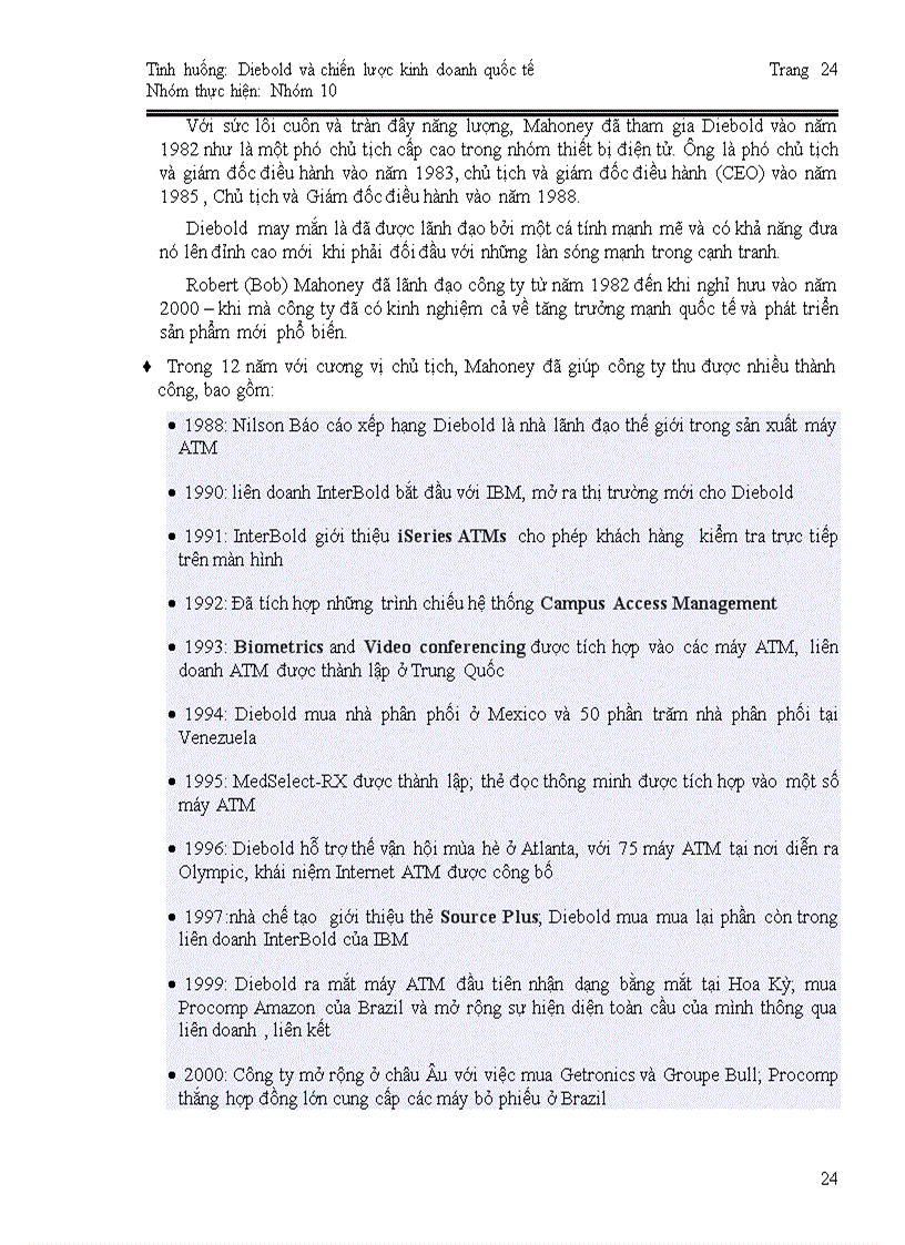 image for page Chiến lược kinh doanh quốc tế của Diebold