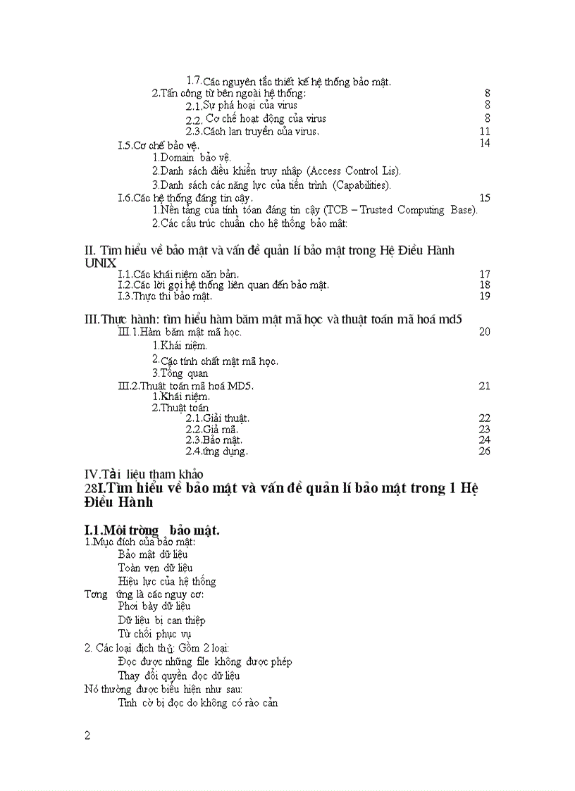 image for page Quản lí bảo mật trong HĐH UNIX