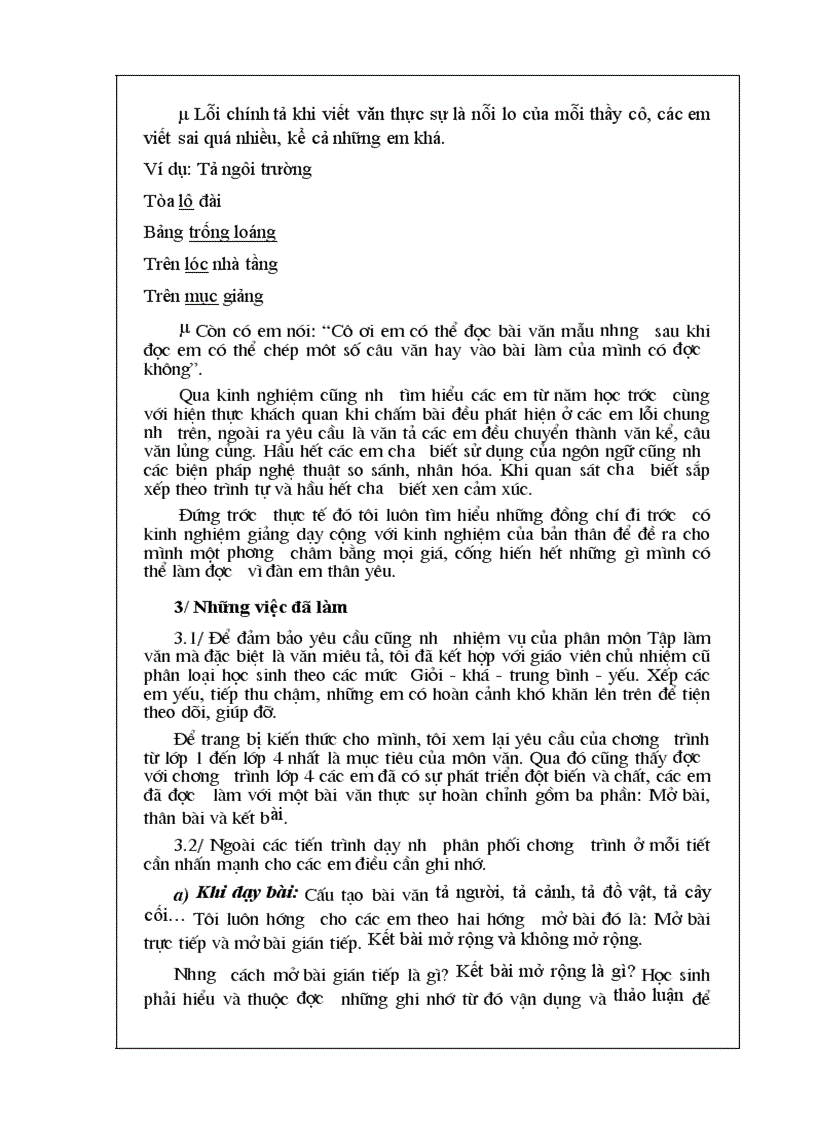 image for page Khắc phục một số vướng mắc của học sinh lớp 4 khi làm dạng bài văn miêu tả đồ vật