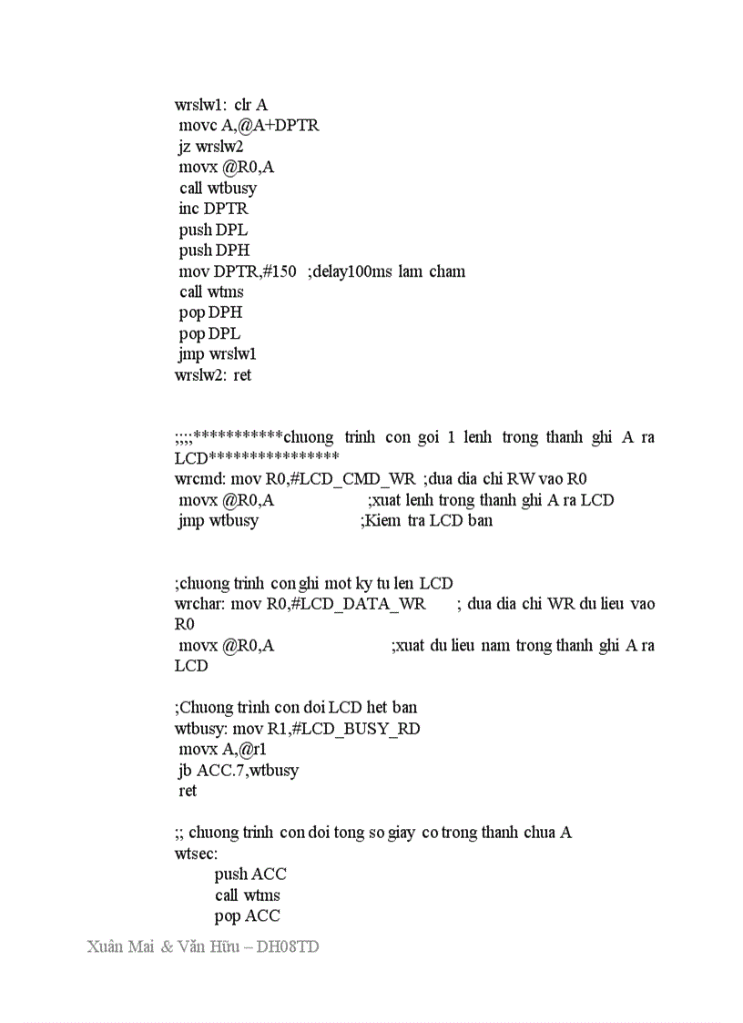 image for page Hiển thị chữ ra LCD