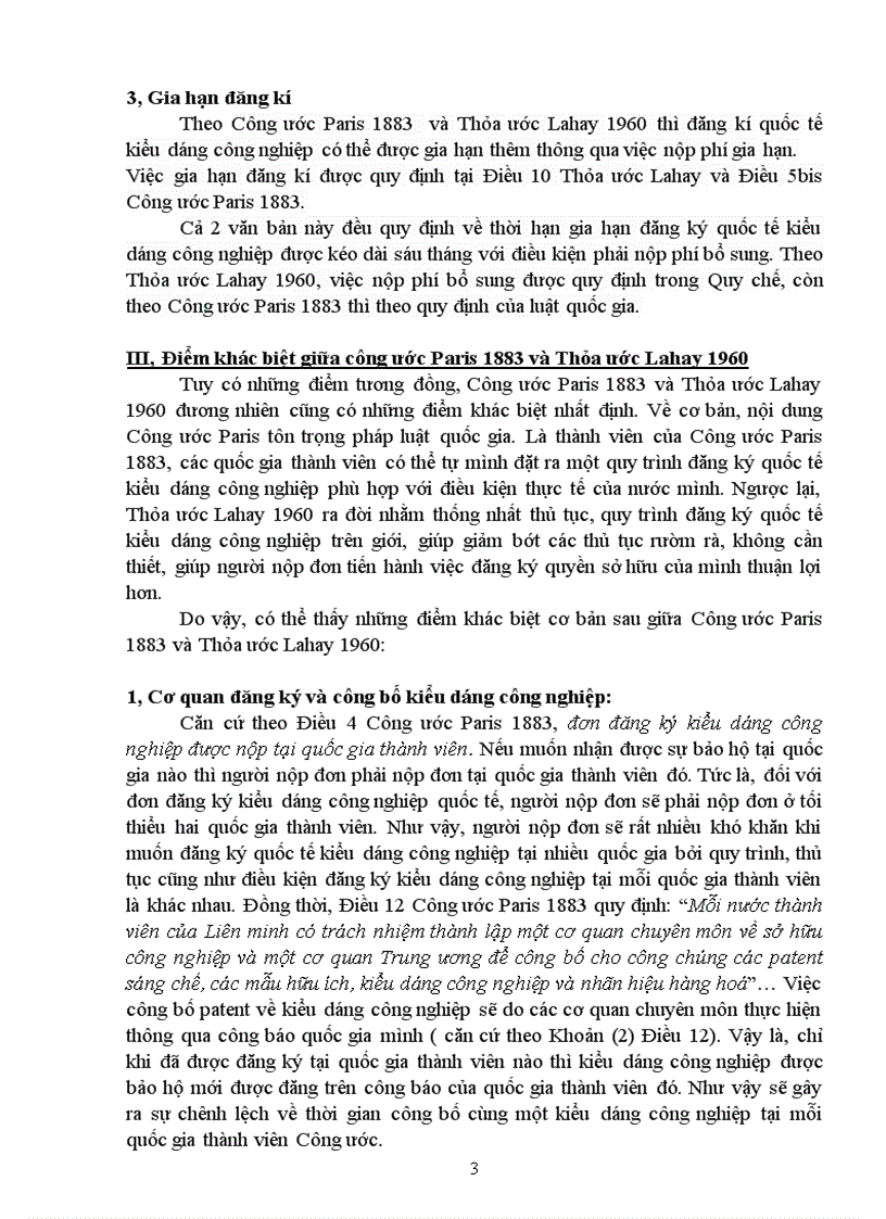 image for page So sánh công ước Paris 1883 về bảo vệ sở hữu công nghiệp và thỏa ước Lahay 1960 về đăng ký quốc tế kiểu dáng công nghiệp