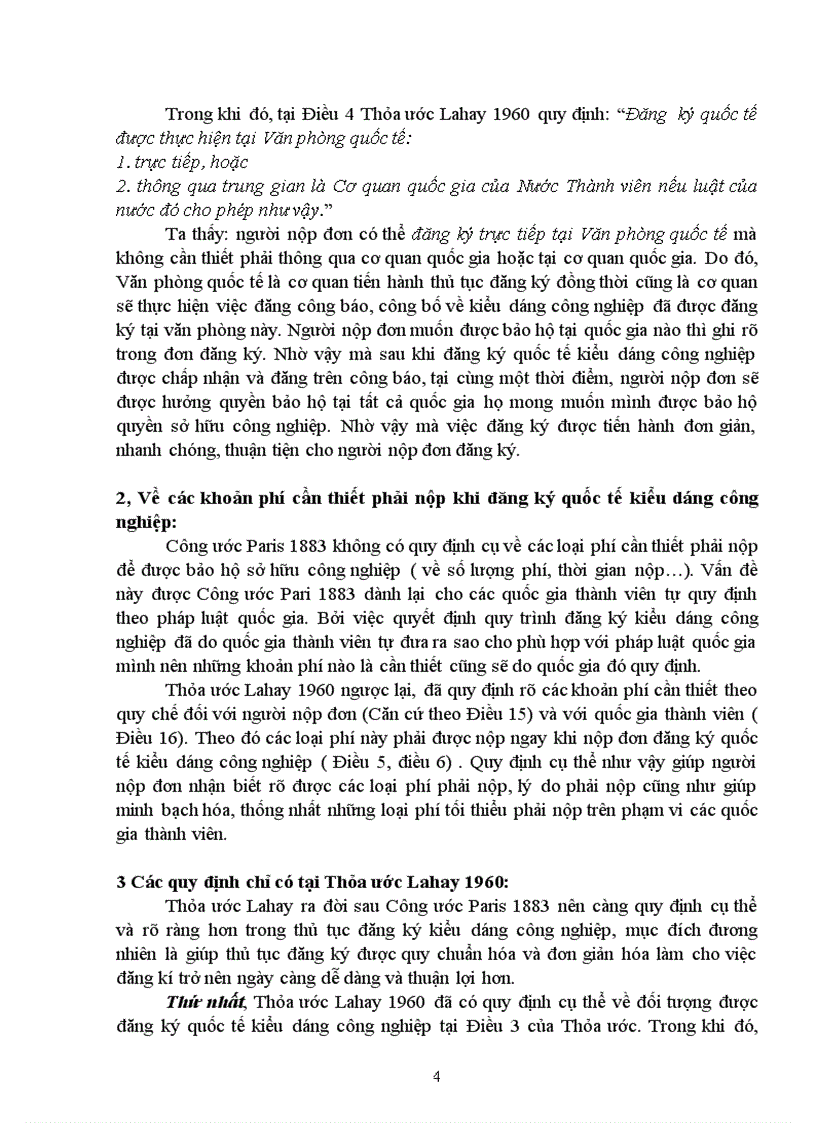 image for page So sánh công ước Paris 1883 về bảo vệ sở hữu công nghiệp và thỏa ước Lahay 1960 về đăng ký quốc tế kiểu dáng công nghiệp