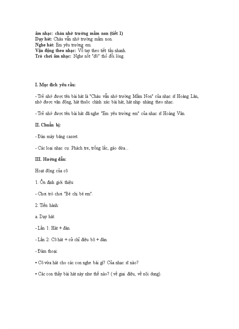 image for page Âm nhạc cháu nhớ trường mầm non tiết 1