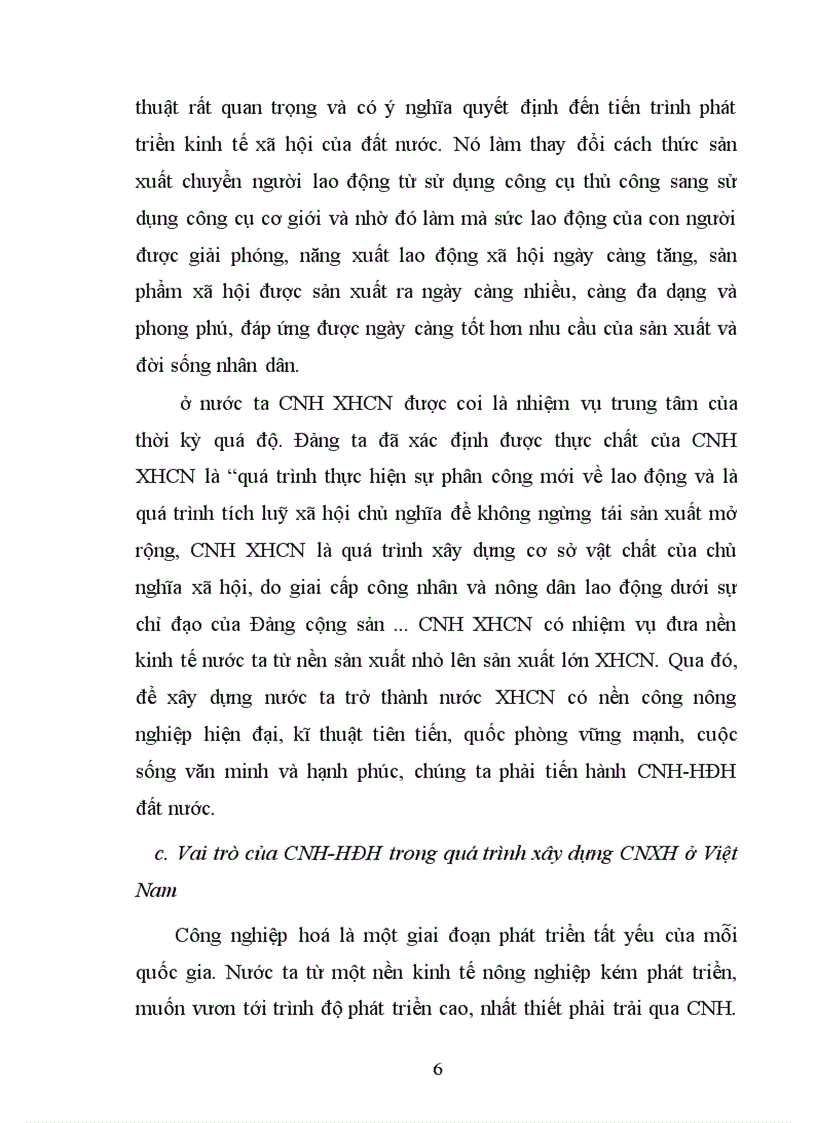 image for page CNH HĐH và vai trò của nó trong sự nghiệp xây dựng chủ nghĩa xã hội ở nước ta