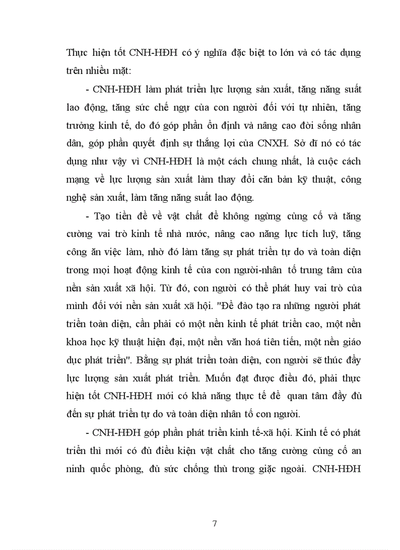 image for page CNH HĐH và vai trò của nó trong sự nghiệp xây dựng chủ nghĩa xã hội ở nước ta