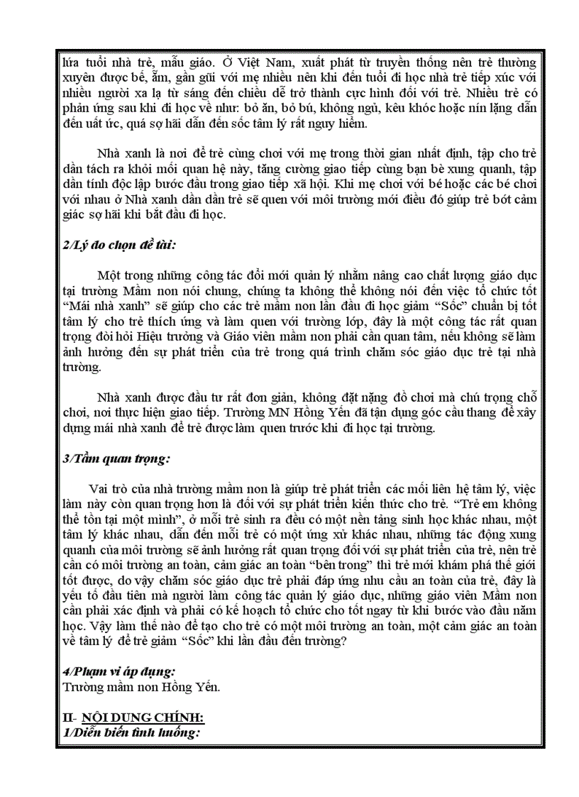 image for page SKKN Giúp trẻ làm quen trường mới và giảm sốc khi lần đầu tiên đi học