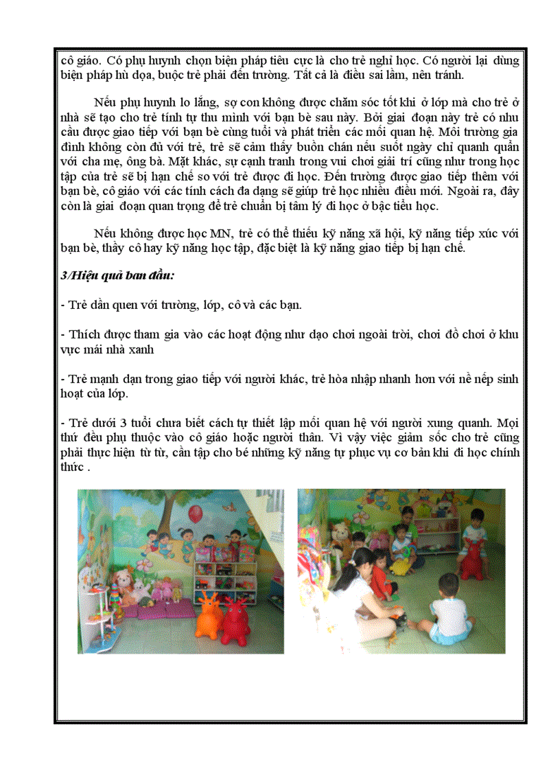 image for page SKKN Giúp trẻ làm quen trường mới và giảm sốc khi lần đầu tiên đi học