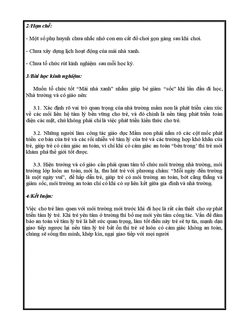 image for page SKKN Giúp trẻ làm quen trường mới và giảm sốc khi lần đầu tiên đi học