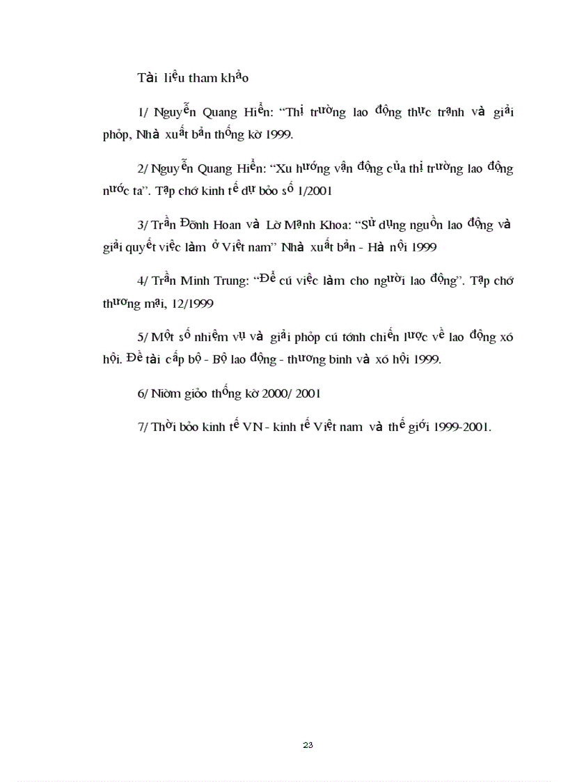 image for page Tình hình thất nghiệp và việc làm ở Việt Nam