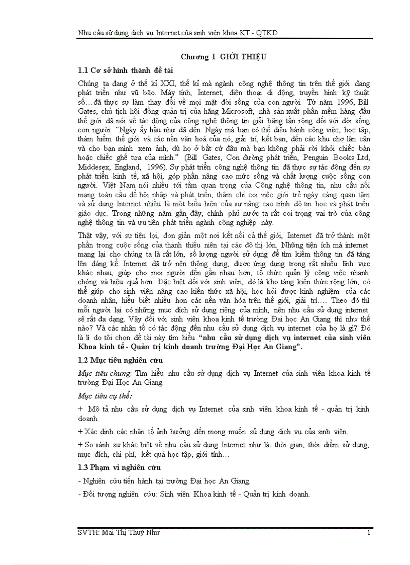 image for page Nhu cầu sử dụng dịch vụ internet của sinh viên Khoa kinh tế Quản trị kinh doanh trường Đại Học An Giang