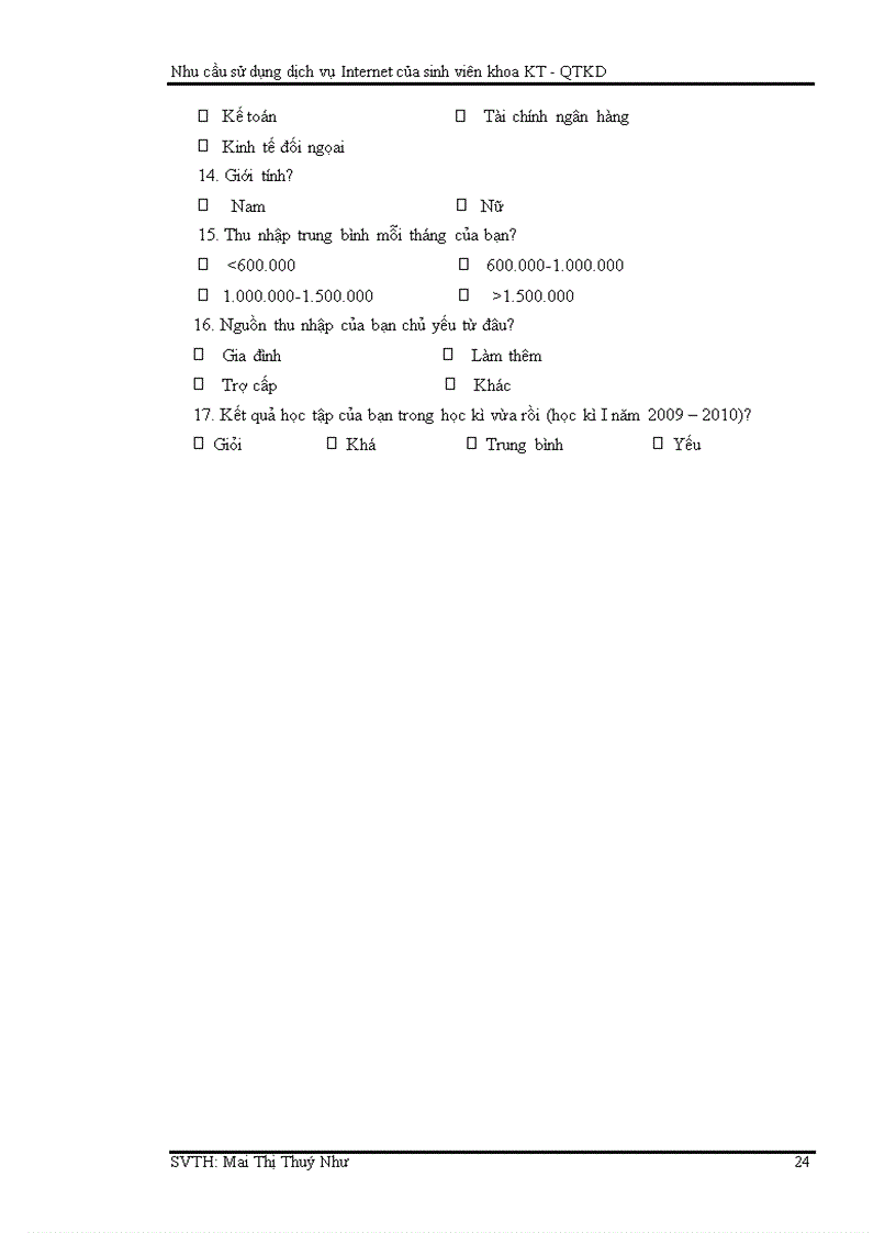 image for page Nhu cầu sử dụng dịch vụ internet của sinh viên Khoa kinh tế Quản trị kinh doanh trường Đại Học An Giang