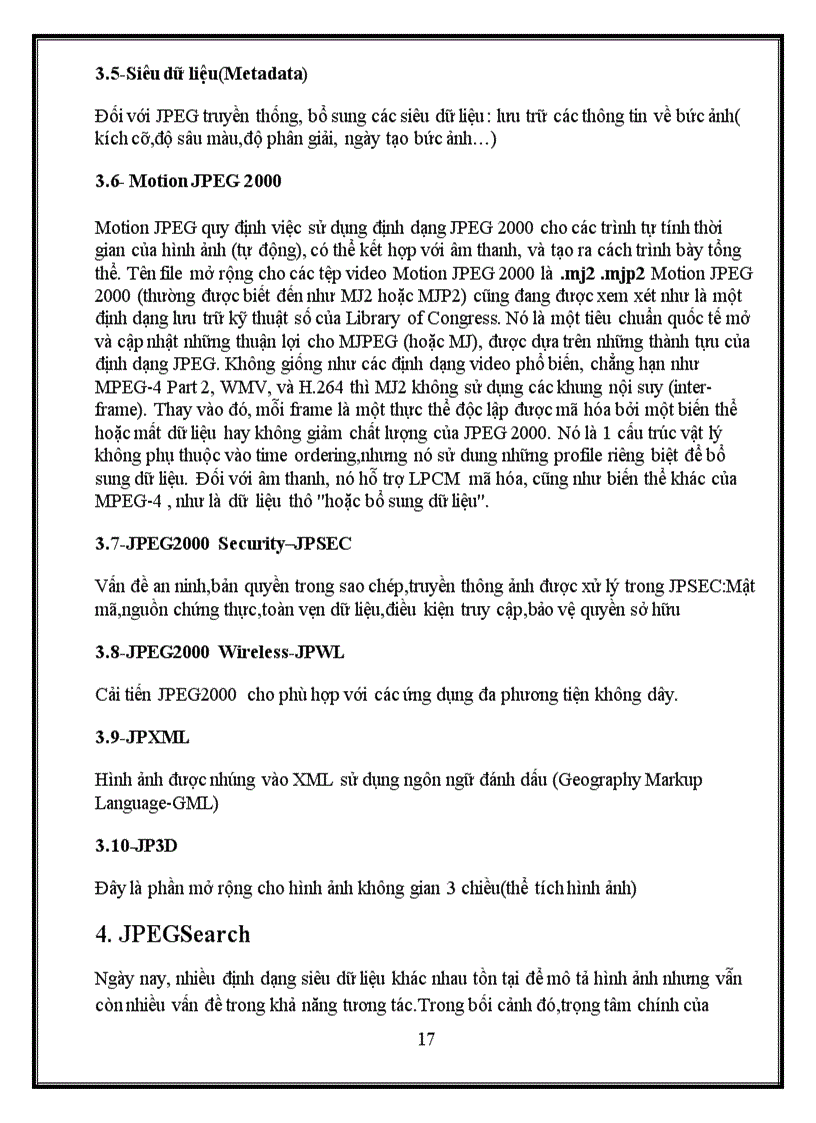 image for page Công nghệ nén ảnh JPEG chuẩn JPEG và các loại JPEG Thử nghiệm trên ứng dụng cụ thể