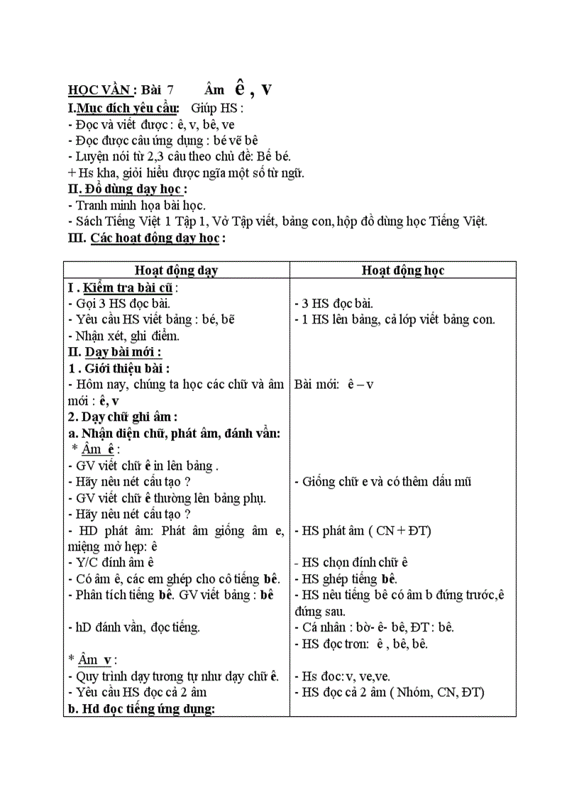 image for page HỌC VẦN Âm ê v