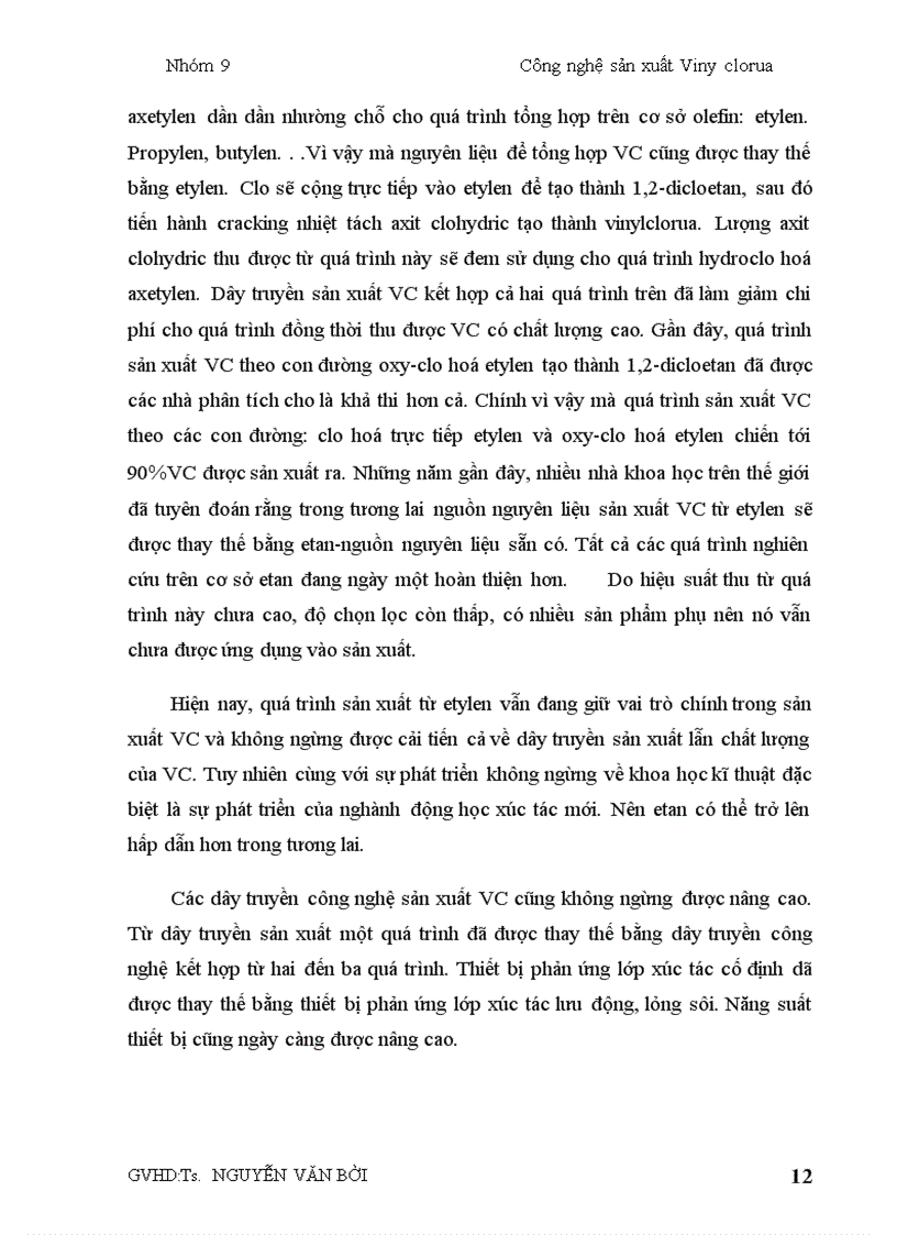image for page Công nghệ sản xuất Viny clorua