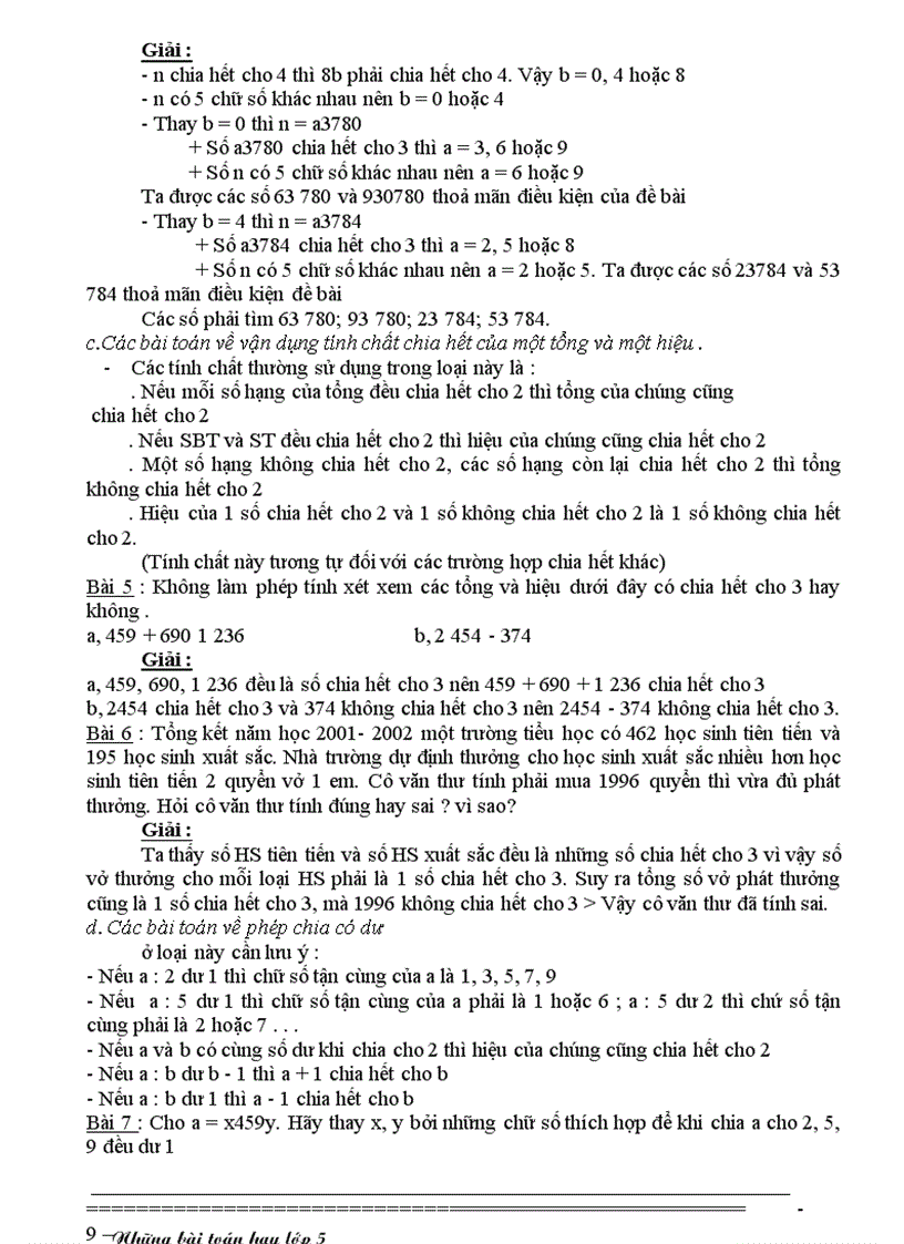 image for page Những bài toán lớp 5 hay nhất