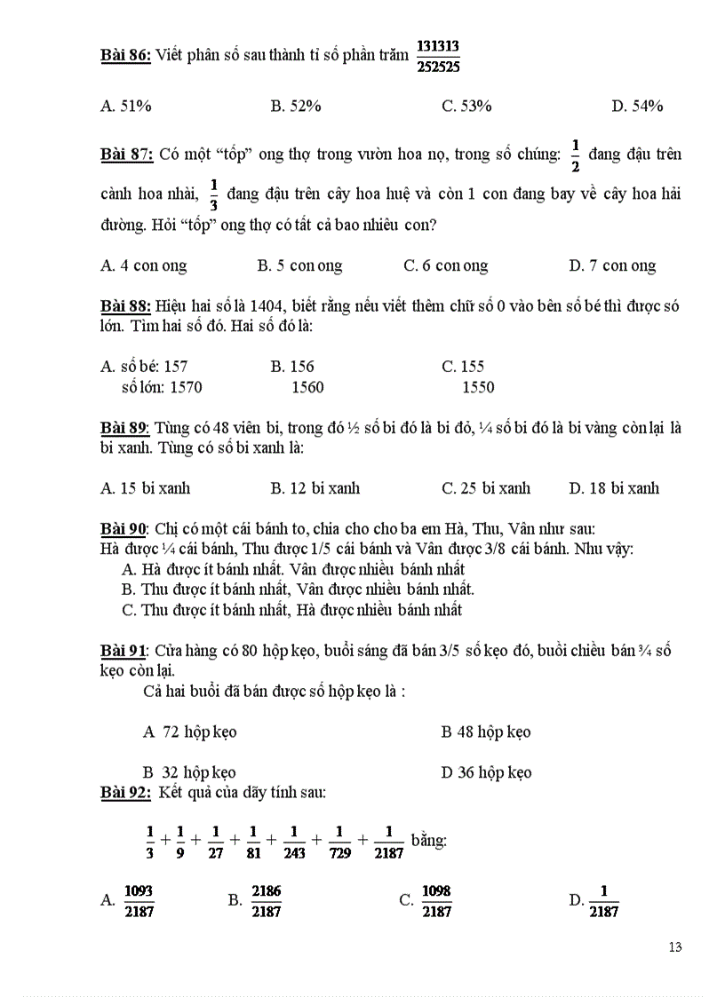 image for page 100 bài toán trắc nghiệm lớp 5