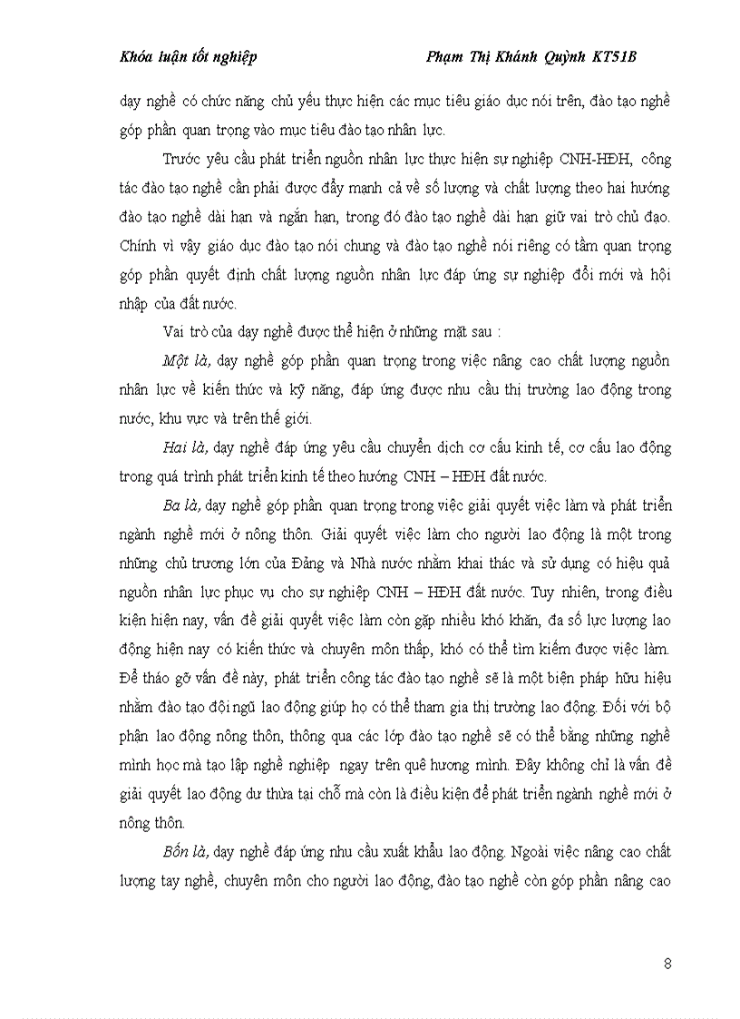 image for page Thực trạng và giải pháp nâng cao chất lượng đào tạo nghề cho lao động nông thôn ở huyện Thanh Liêm tỉnh Hà Nam