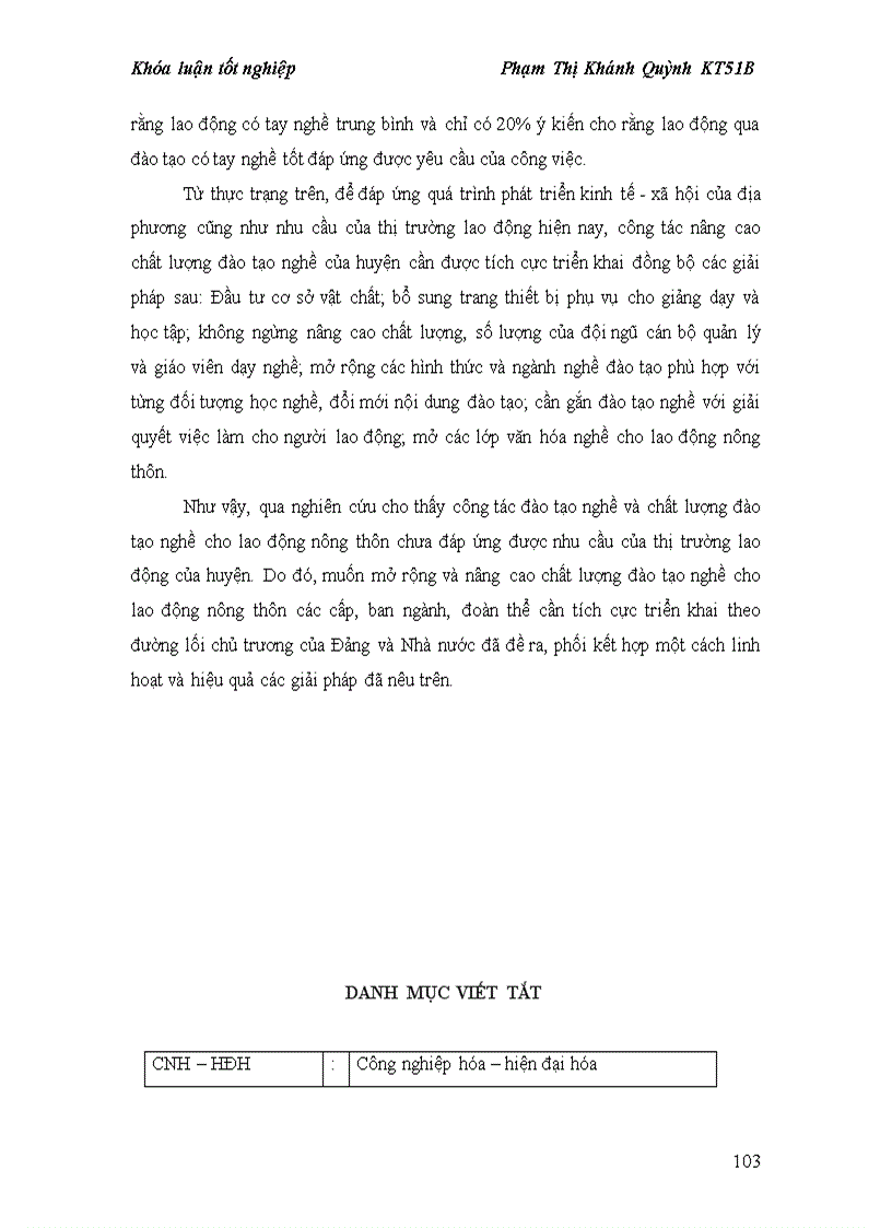 image for page Thực trạng và giải pháp nâng cao chất lượng đào tạo nghề cho lao động nông thôn ở huyện Thanh Liêm tỉnh Hà Nam