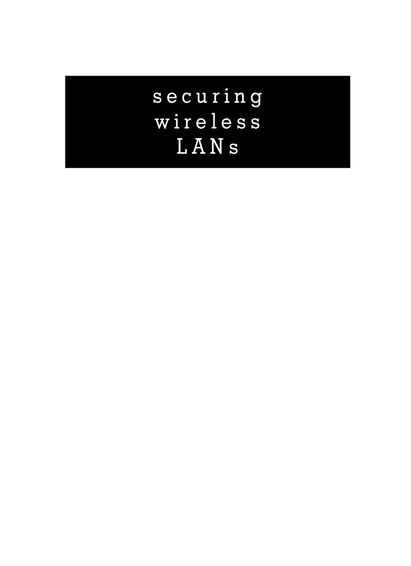 image for page Securing wireless lan s