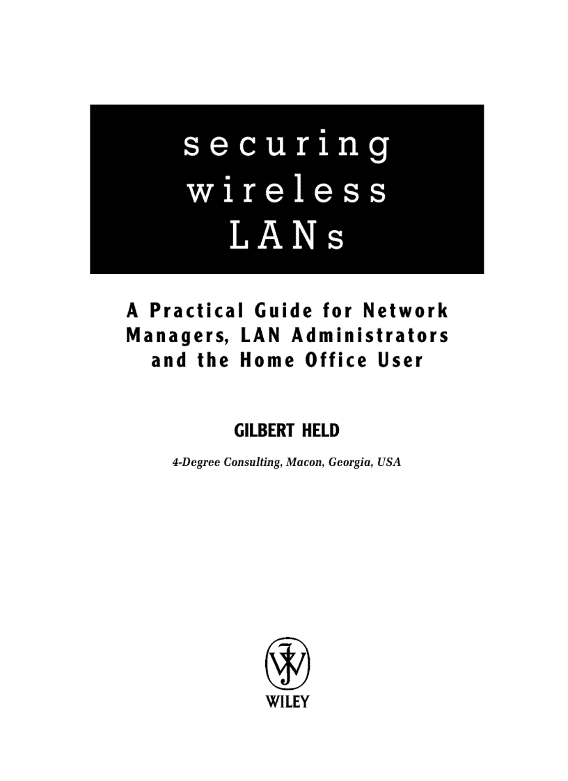 image for page Securing wireless lan s