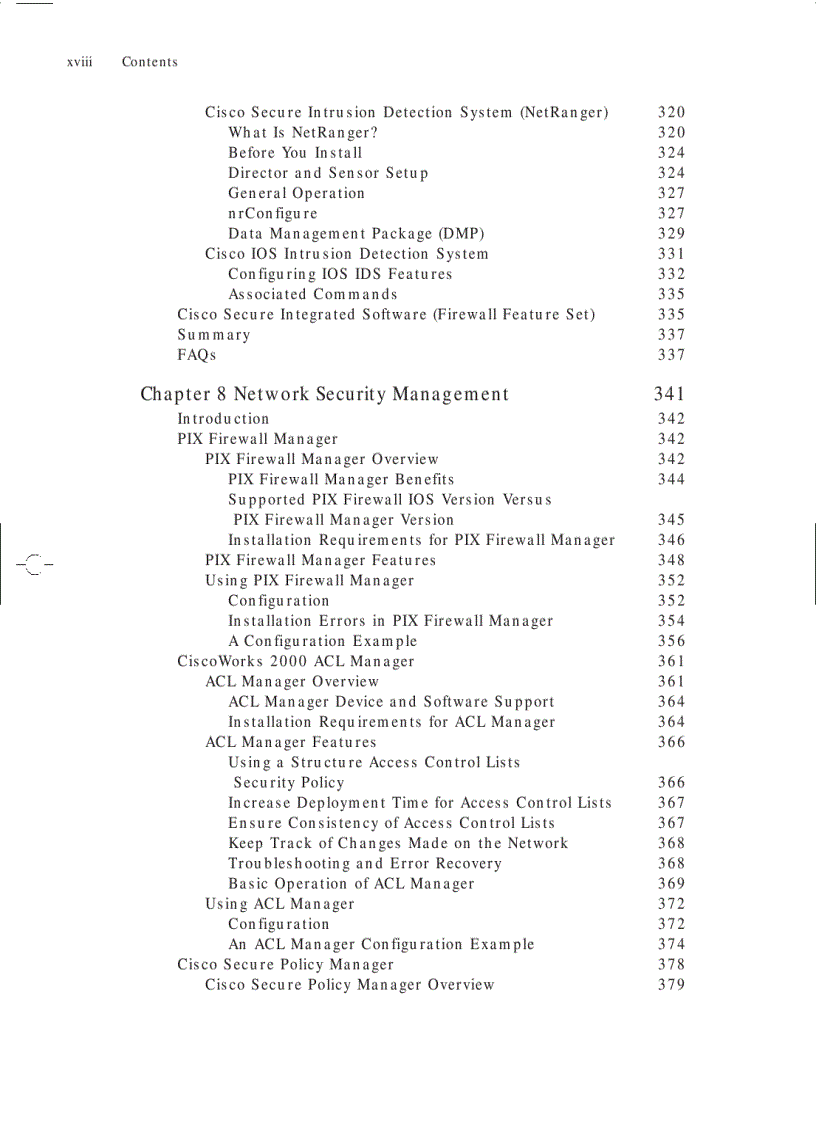 image for page Managing Cisco Network Security
